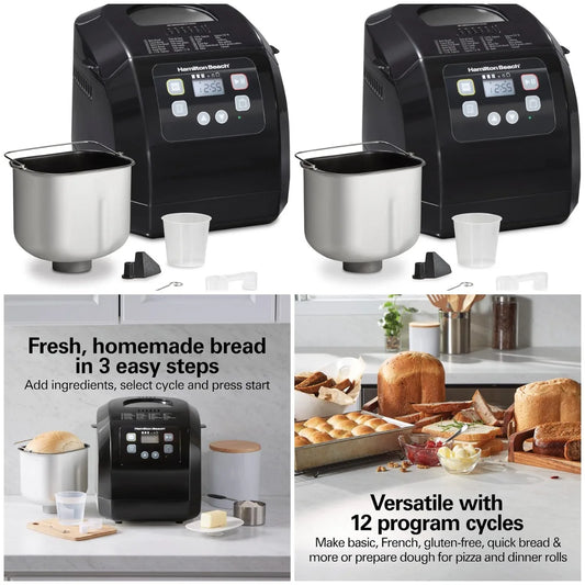 XMSJ Automatic Bread Maker Machine Digital Programmable 12 Settings