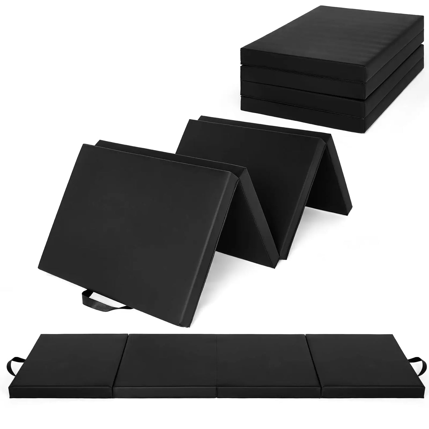 HiMISS Gymnastics Mat Fourfold And Fivefold Tumbling Mats Foam Core