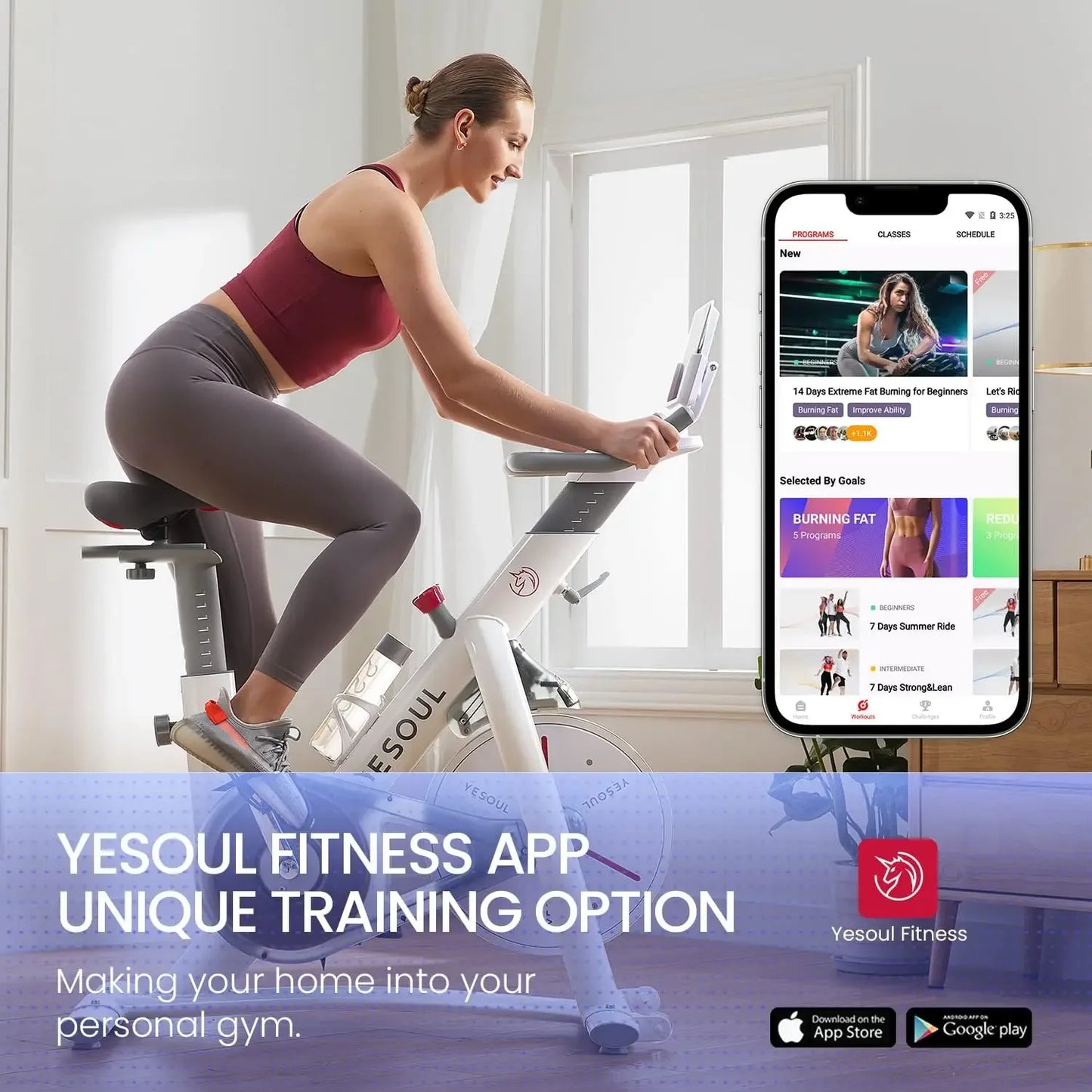 S3 Magnetic Resistance Indoor Exercise Bike For Home Use