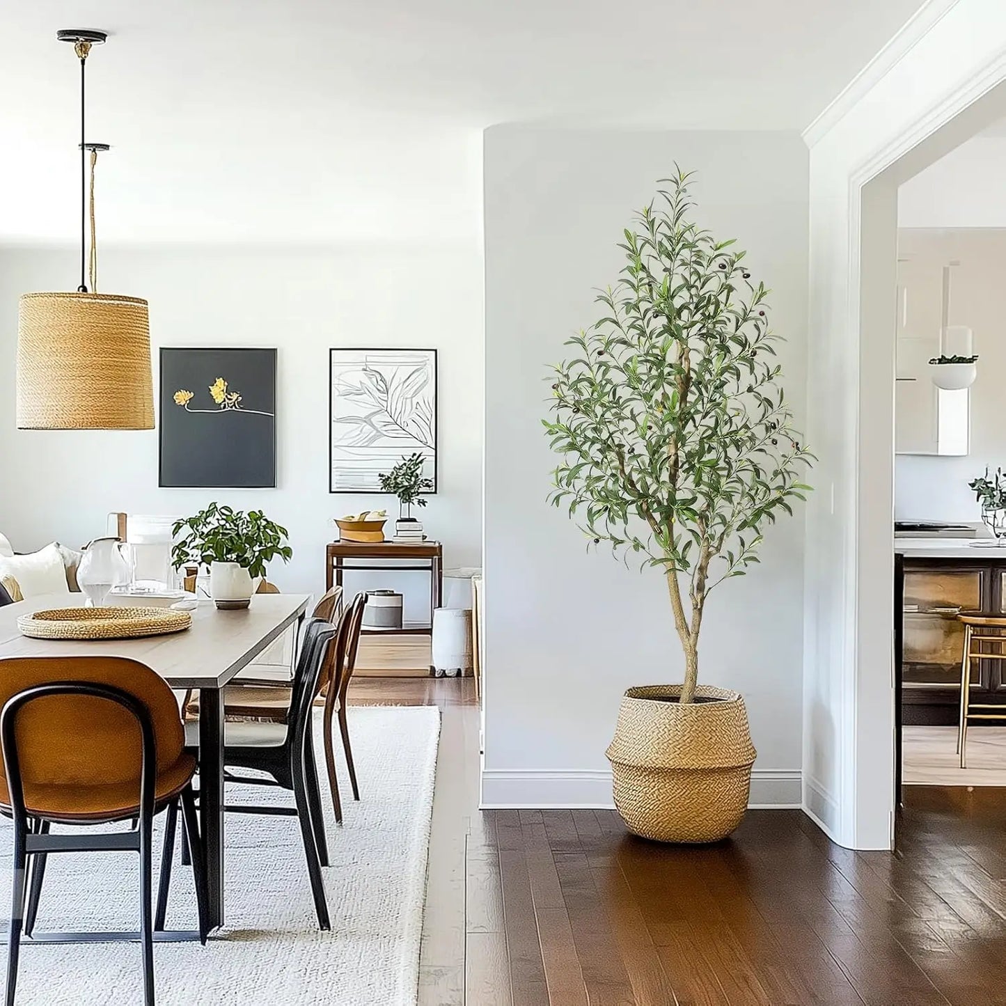 HiMISS Olive Trees Artificial Indoor Potted Plant For Home Decor