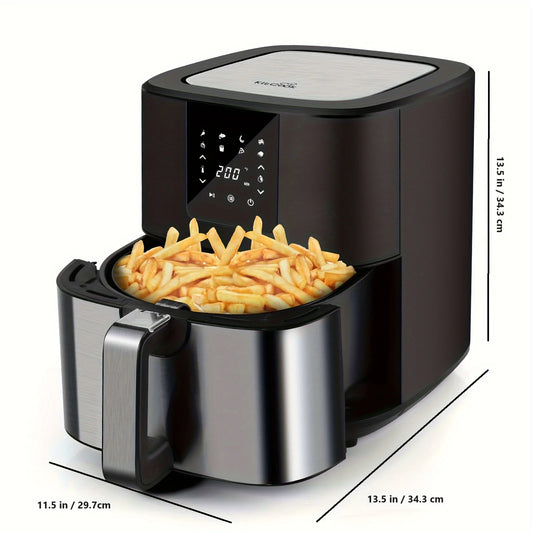 KitCook Air Fryer With Digital Touch Screen And Eight Presets