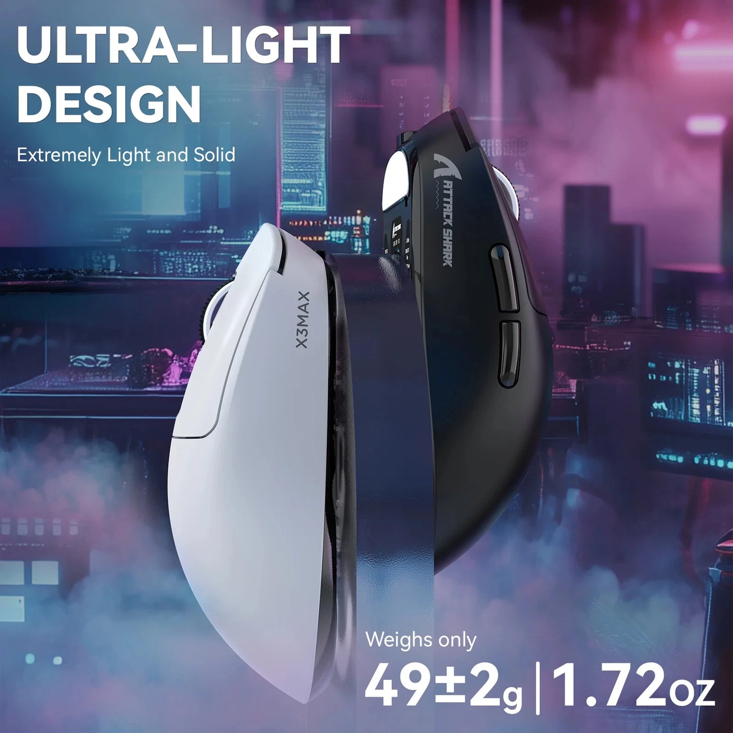 Attack Shark X3MAX Wireless Gaming Mouse With PAW3950 Sensor