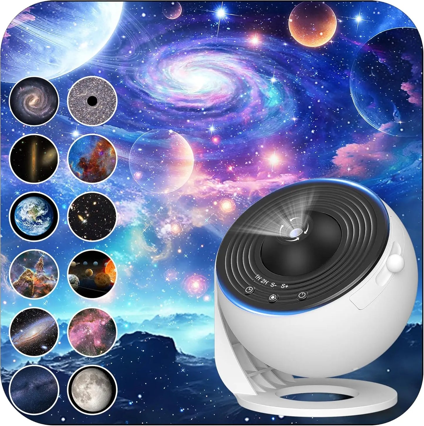 Aiopp Galaxy Projector For Bedroom With HD Star Projection