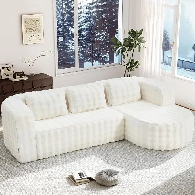 Cloud Modular Sectional Sofa L Shape Memory Foam Chaise