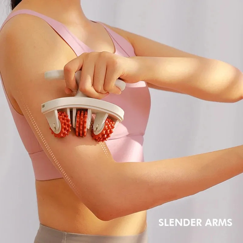 Multi-Function Full Body Ring Leg Massager Roller With Detachable Handles