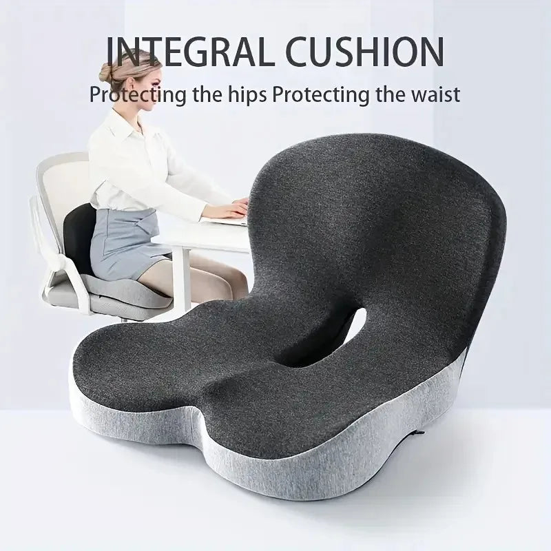 Premium L Shaped Memory Foam Seat Cushion With Lumbar Support