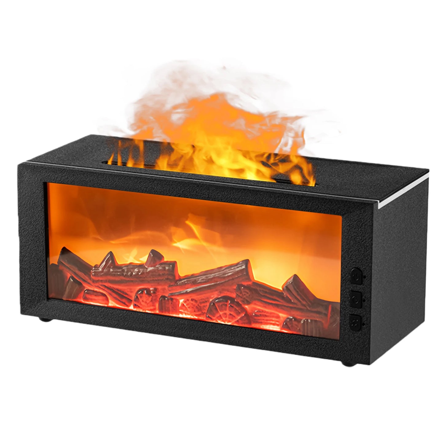 Fireplace Flame Air Diffuser Humidifier With Timer And Aroma