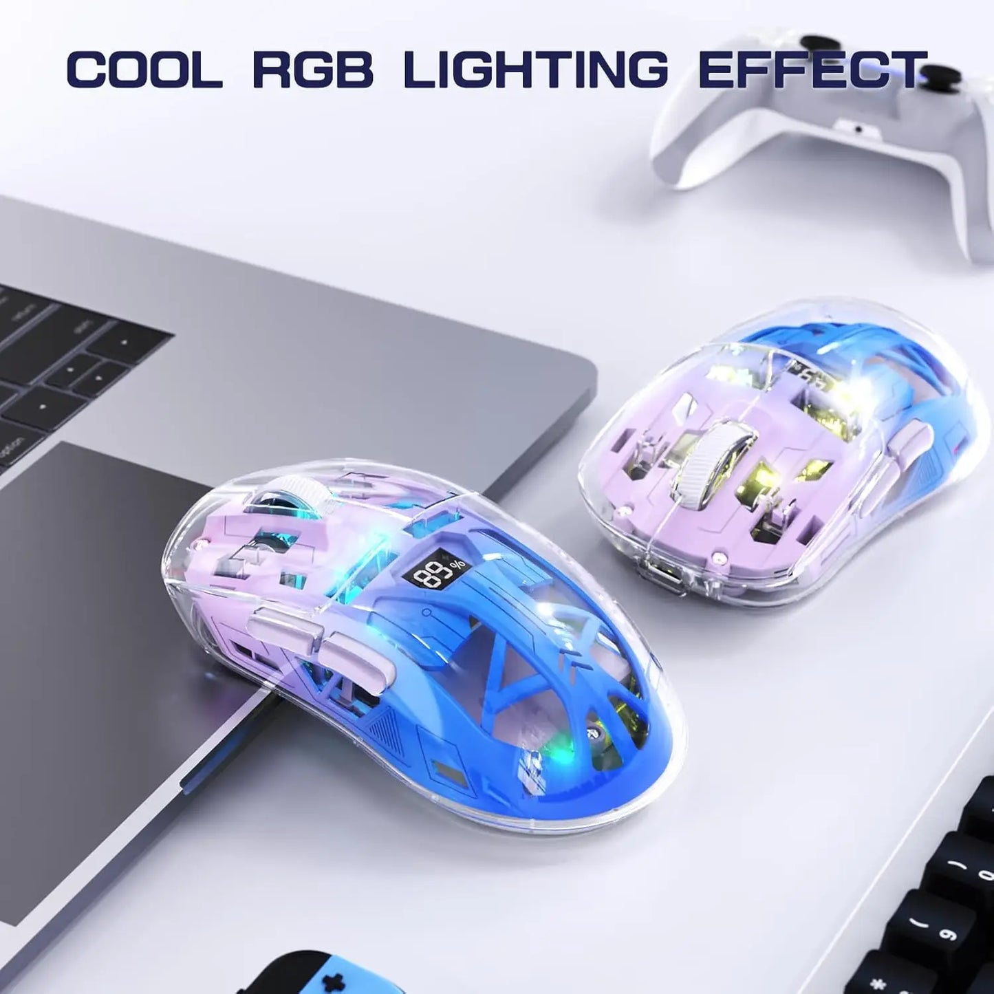 Attack Shark A2 Wireless Gaming Mouse BT5.0 2.4G PixArt 3212