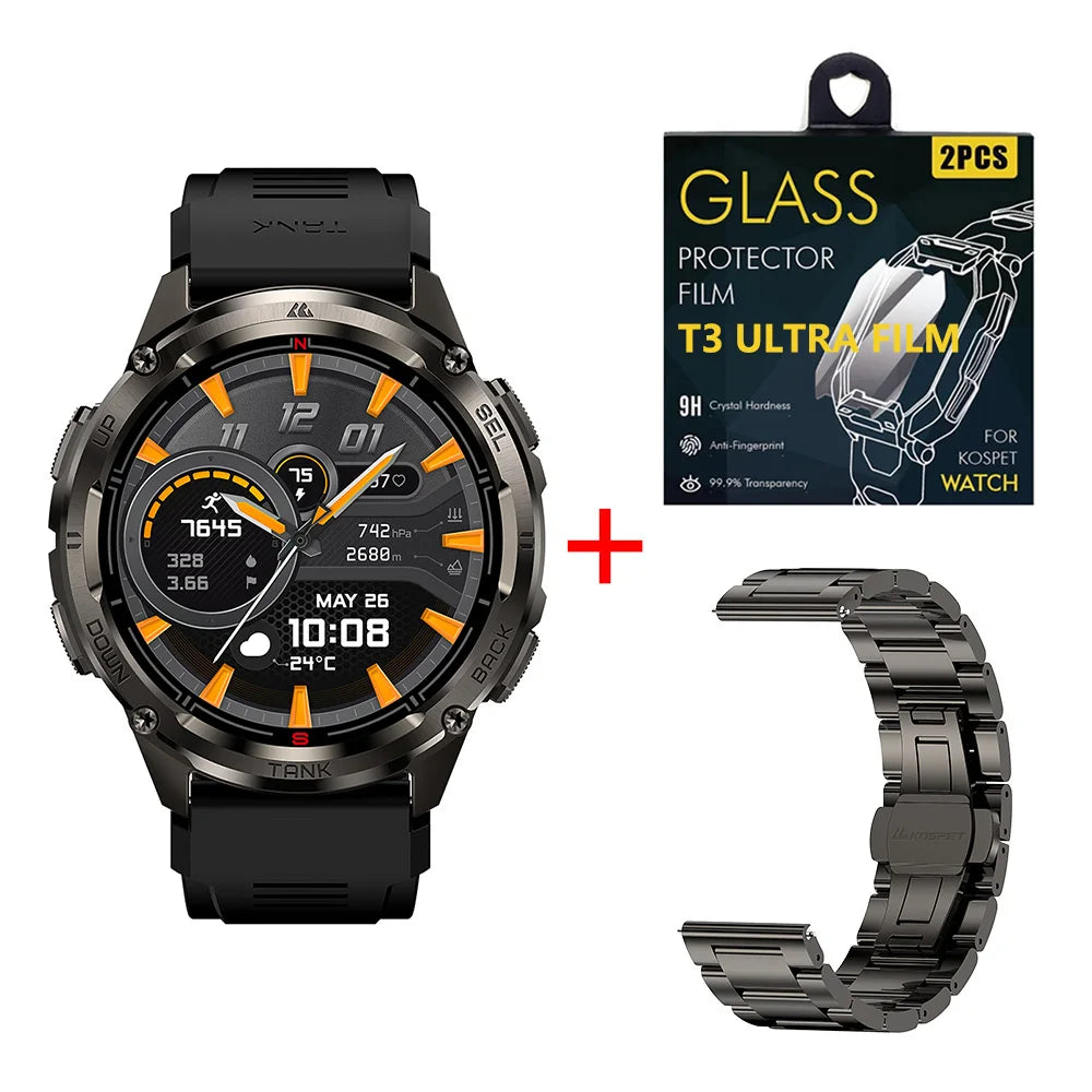 KOSPET TANK T3 Ultra GPS Smart Watch Bluetooth Calling