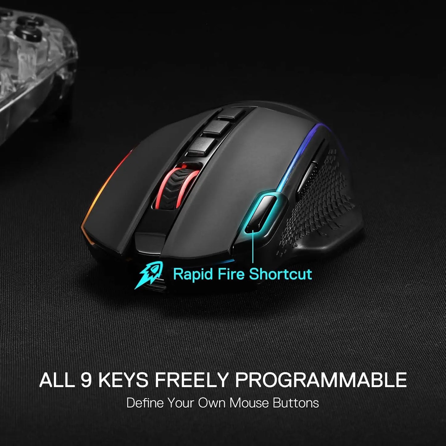 Redragon M991 Wireless Gaming Mouse 26000DPI ThreeMode RGB Backlight
