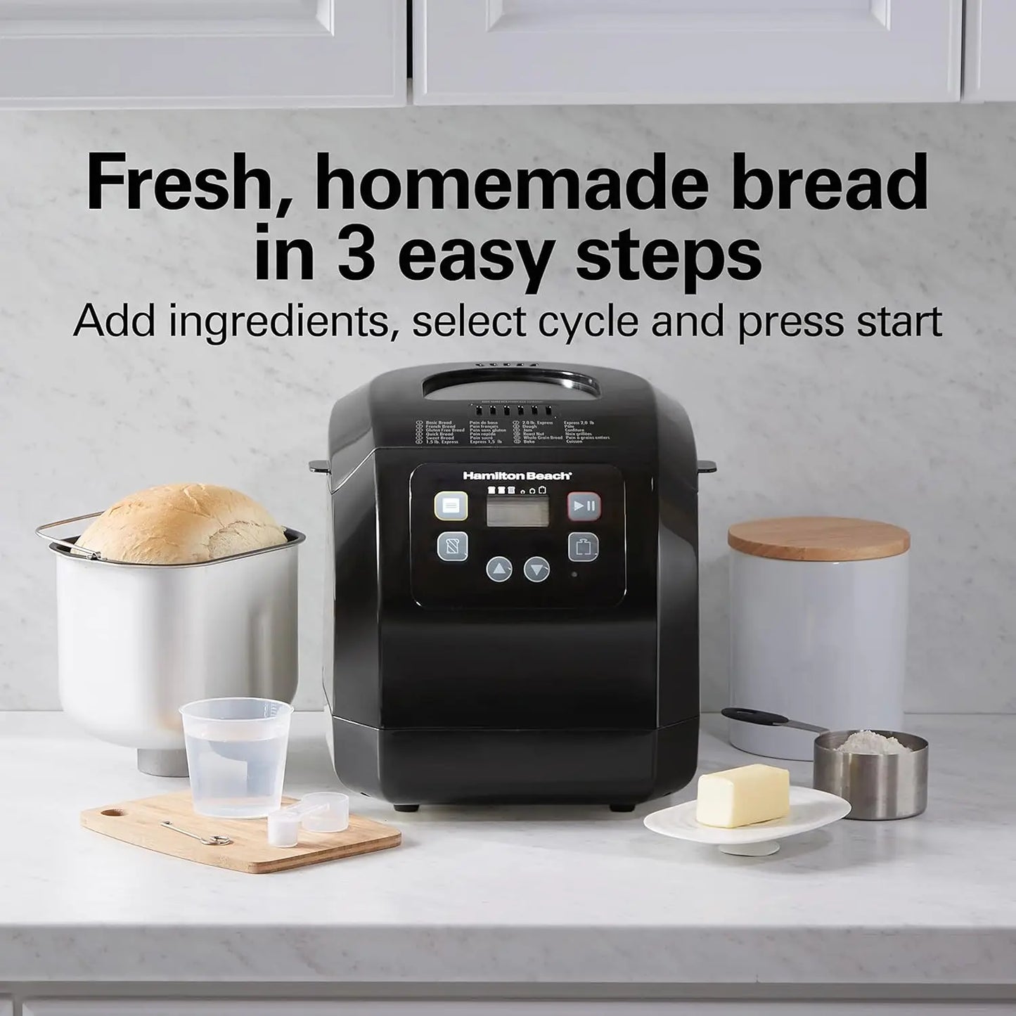 XMSJ Automatic Bread Maker Machine Digital Programmable 12 Settings