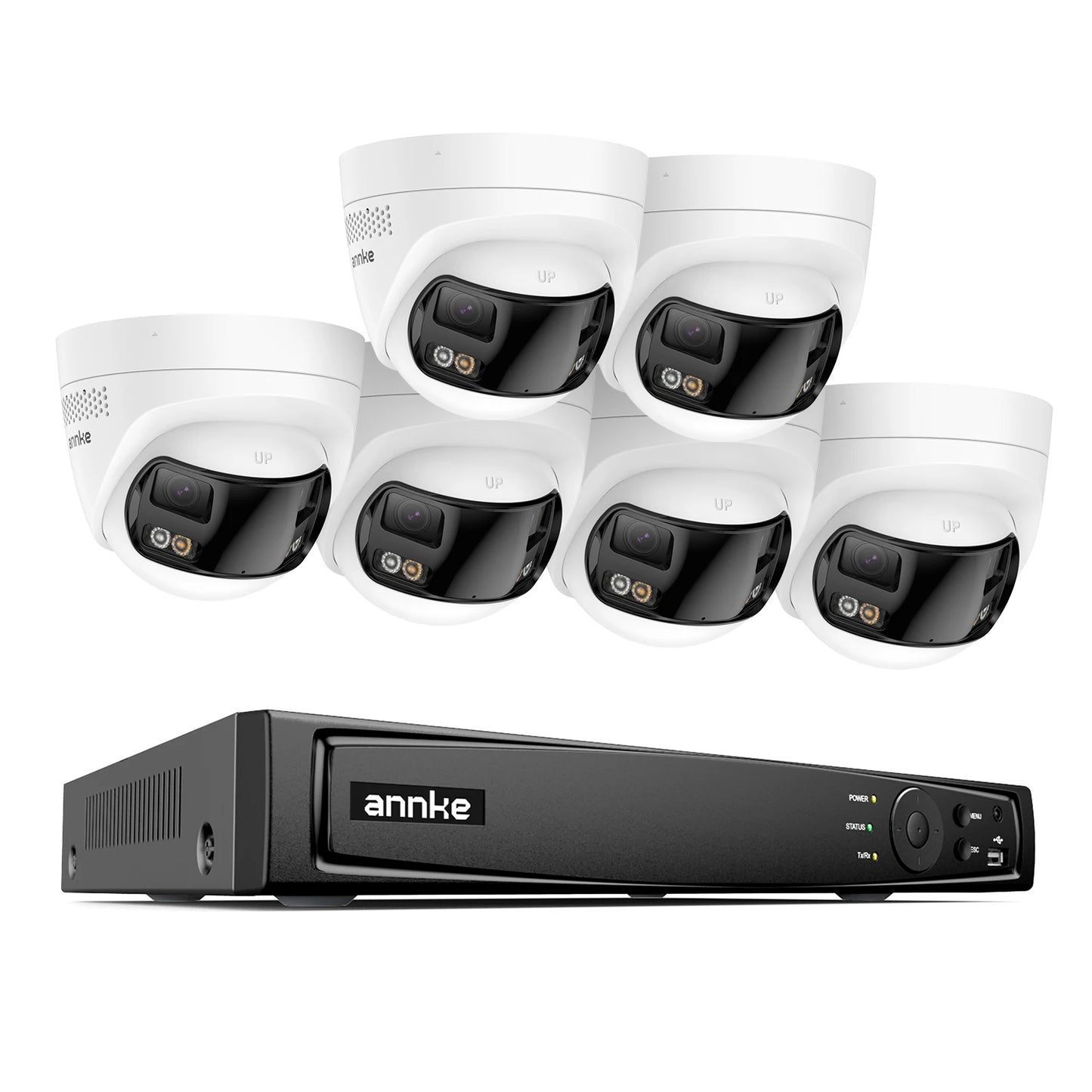 ANNKE 4K Security Camera System With 180 Degree Panoramic Lens