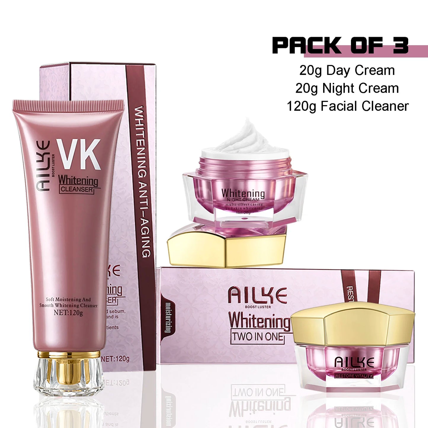AILKE Lightening Anti-Wrinkle Face Cream With Hyaluronic Acid