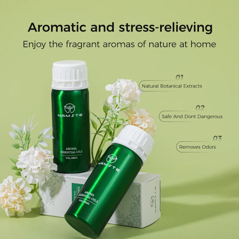 NAMSTE Electric Aromatic Diffuser With Pure Plant Essential Oils