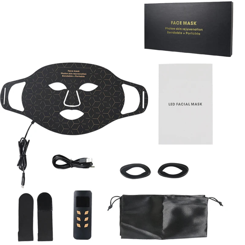 Portable LED Red Light Therapy Face Mask For Anti Aging