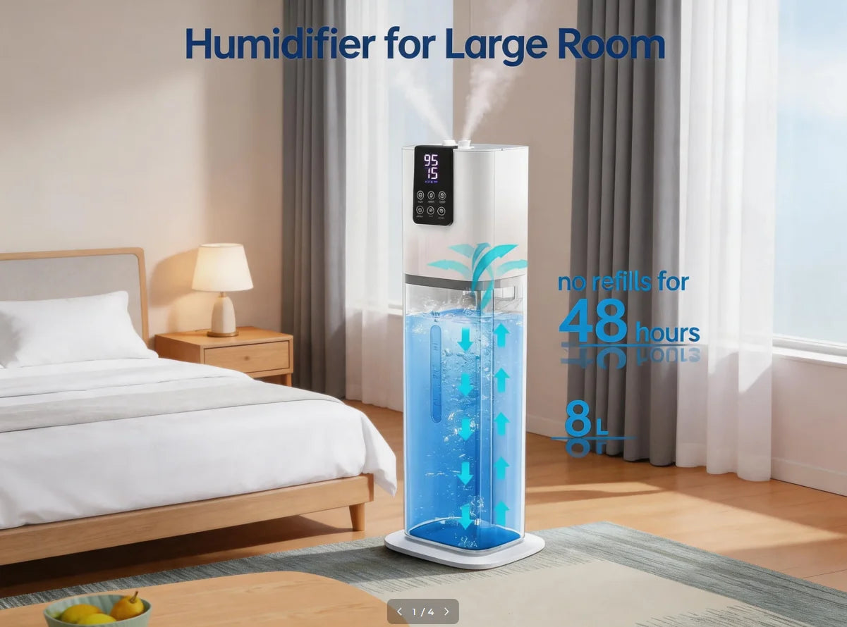 Smart Humidifier For Bedroom And Large Rooms With App Control
