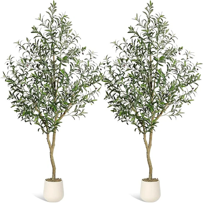 HiMISS Olive Trees Artificial Indoor Potted Plant For Home Decor