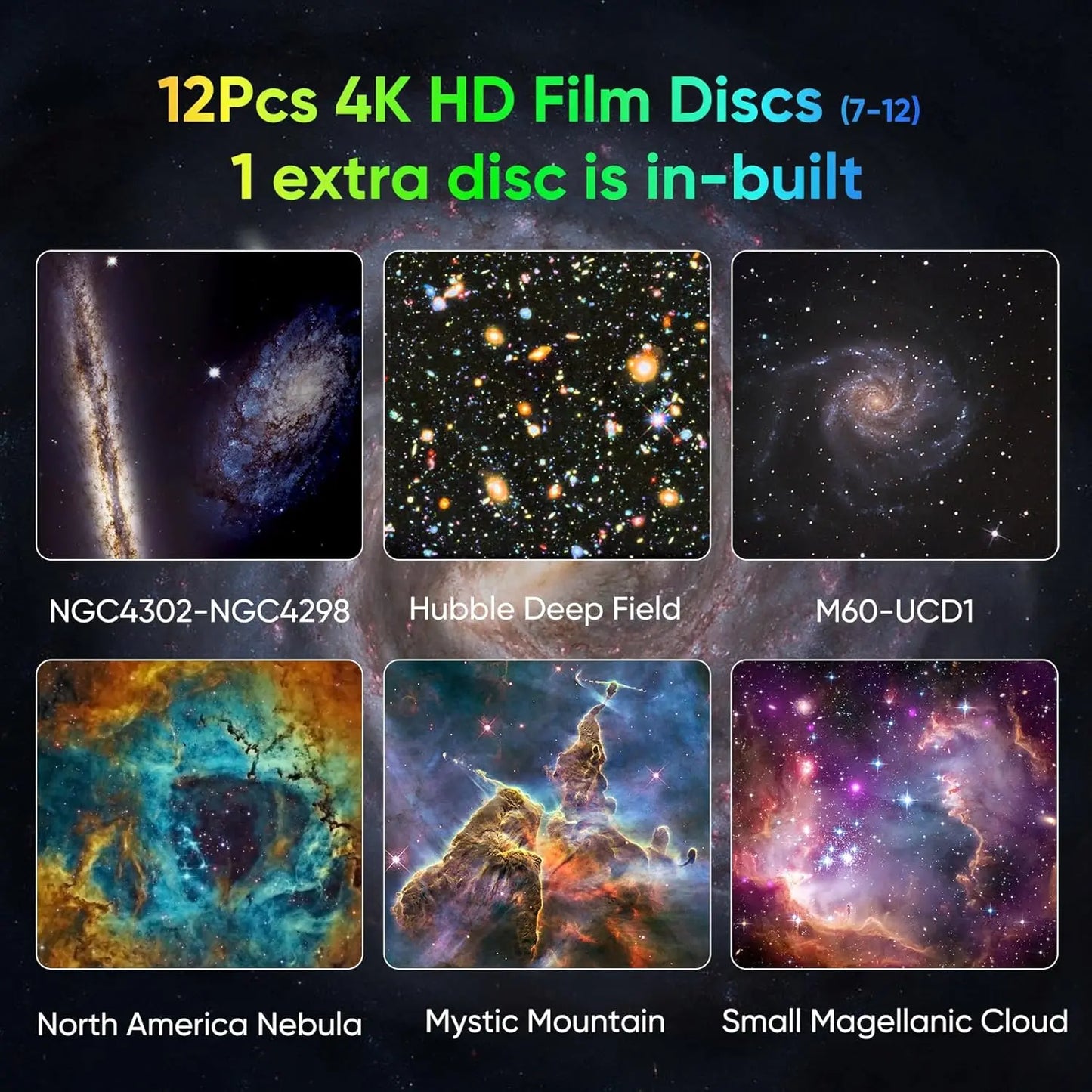 Aiopp Galaxy Projector For Bedroom With HD Star Projection