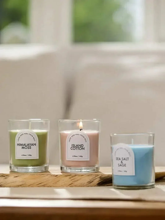 Long-Lasting Aromatherapy Candles In Smokeless Glass Jars
