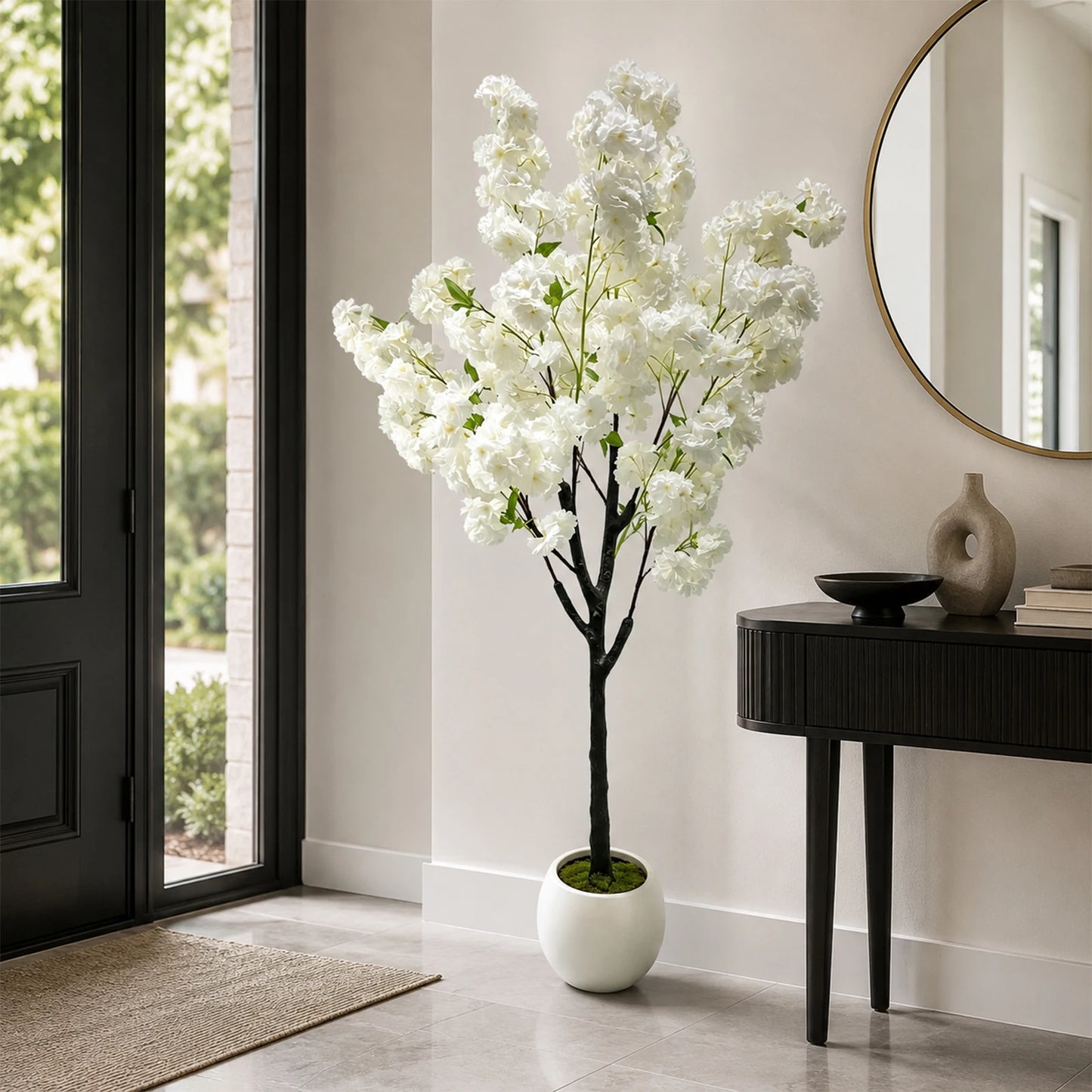 Studyset CN Cherry Blossom Tree Faux Silk Indoor Decor