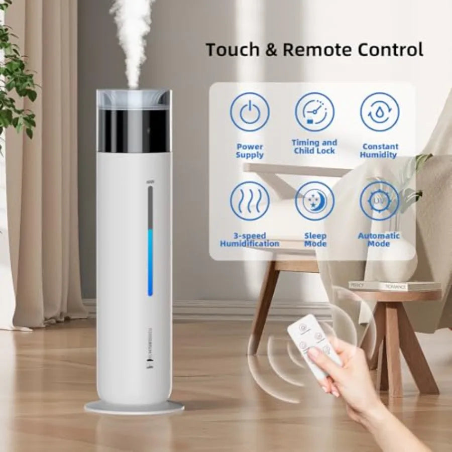 Smart Humidifier for Room Up to 600 Sq Ft Ultra Quiet Top Fill Auto Control