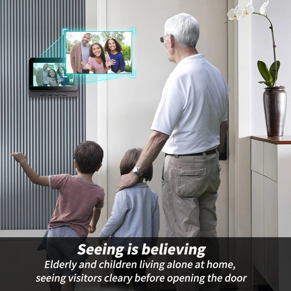 XBIBI WiFi Video Doorbell With 720P HD Camera And Two Way Intercom