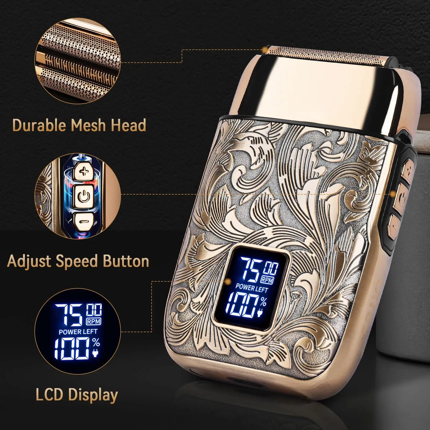 Ufree Electric Foil Shaver For Men With LCD Display