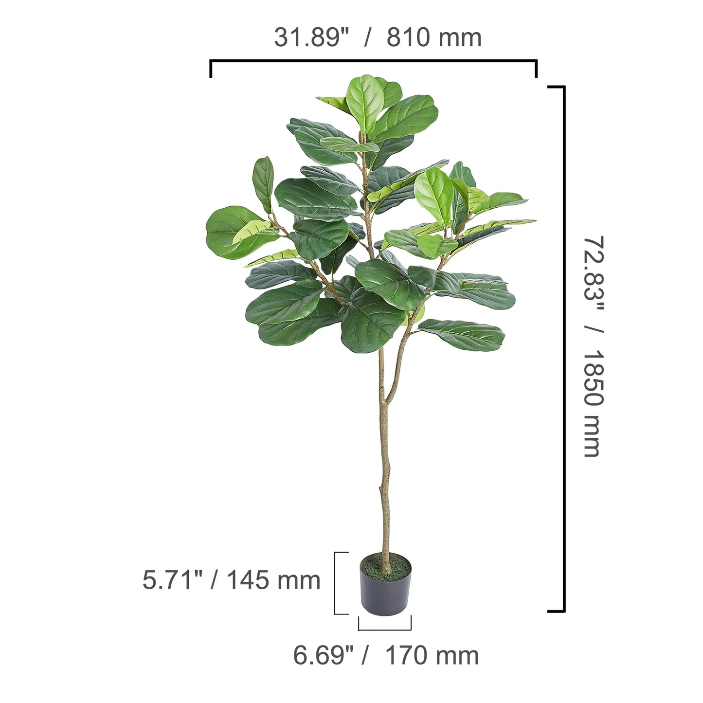 SucceBuy Artificial Olive Tree Faux Plant For Home Decor