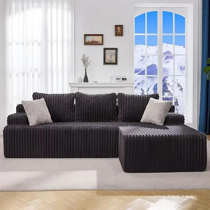 Cloud Modular Sectional Sofa L Shape Memory Foam Chaise