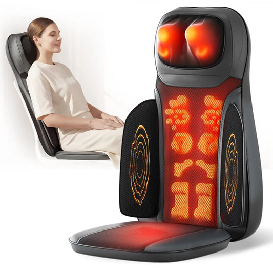 HIMOUTA Shiatsu Neck And Back Massager With Heat Adjustable