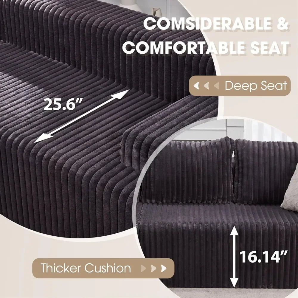 Cloud Modular Sectional Sofa L Shape Memory Foam Chaise