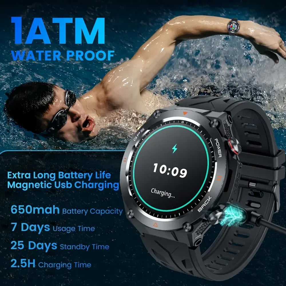 SENBONO GPS Smartwatch With Built-In GPS And Bluetooth Calling