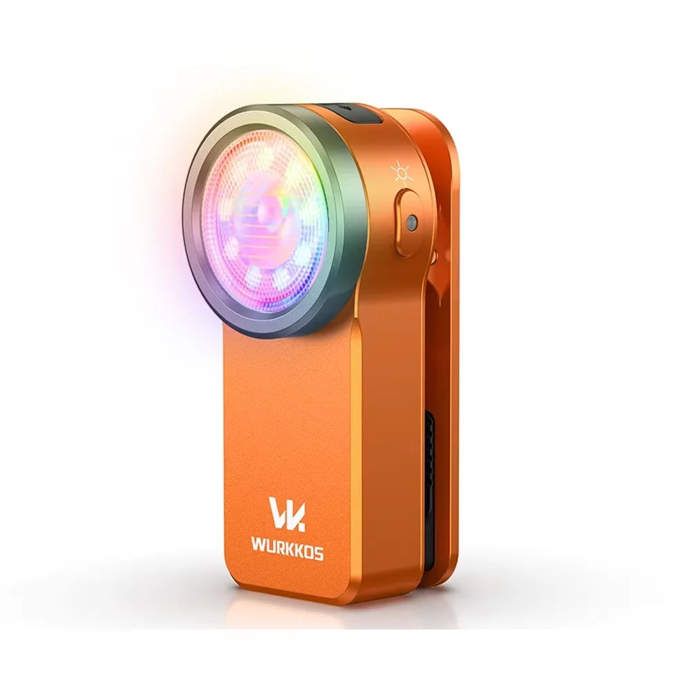 Wurkkos 680LM USB Rechargeable Mini Clip Light Spotlight Floodlight