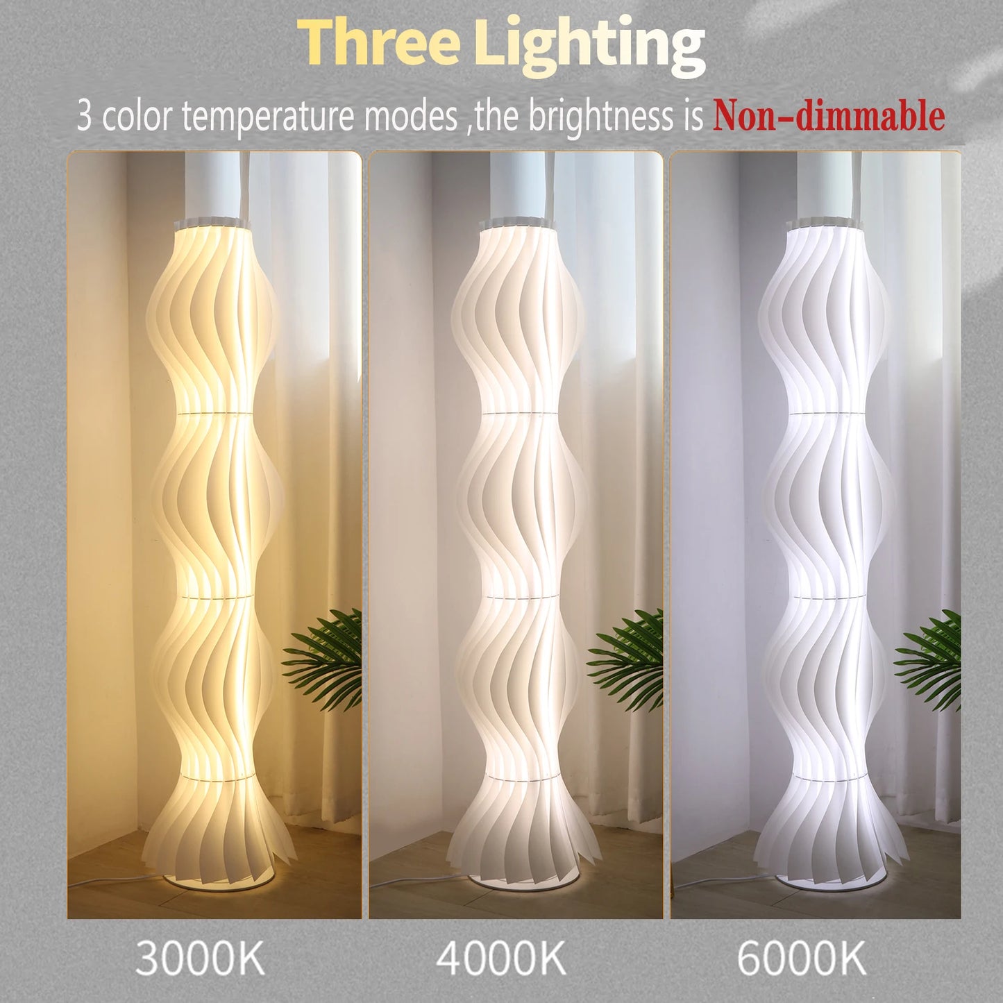 LED Floor Lamp Dimmable Decorative Standing Light For Home