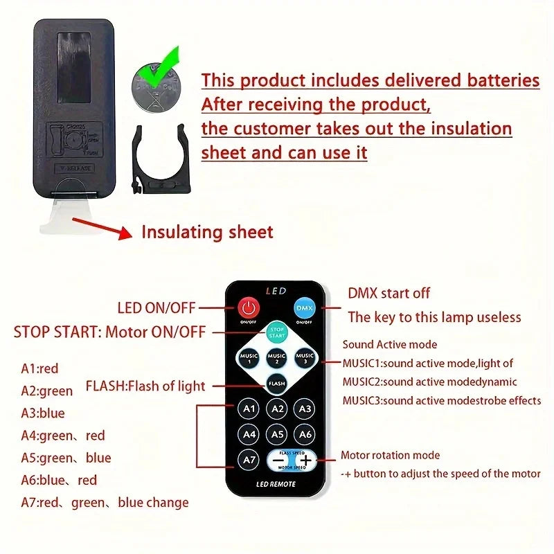 LED Galaxy Night Light Projector With Remote Control And 7 Modes