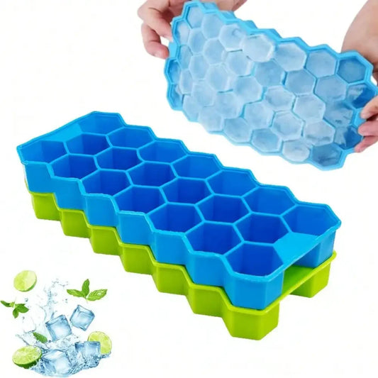 Honeycomb 20 Compartment Silicone Ice Cube Tray Reusable