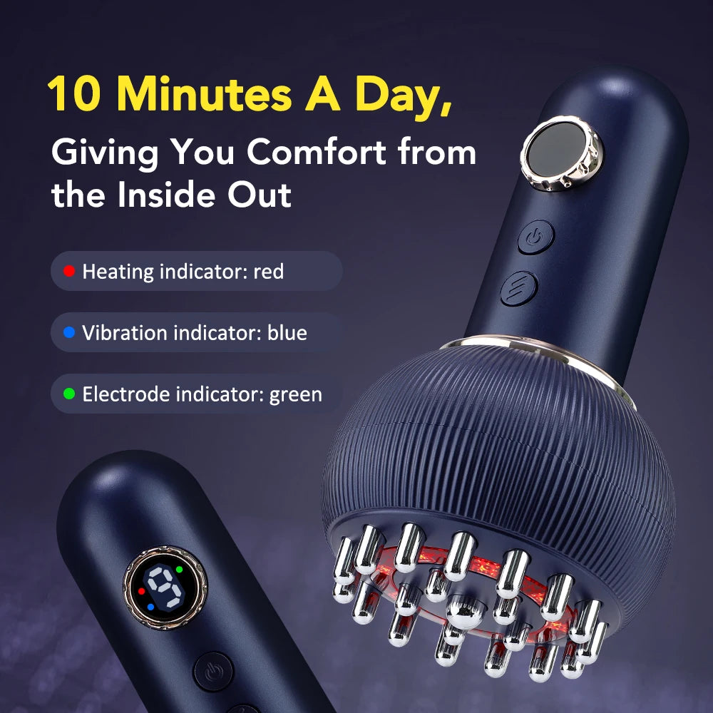 Hailicare Wireless Electric Heated Massager Microcurrent For Anti Cellulite