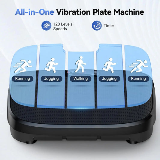 HTM Vibration Plate Fitness Platform With 120 Levels Home Gym