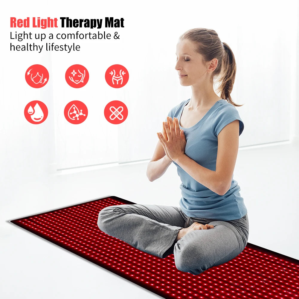 Full Body Red Light Therapy Mat Infrared Pain Relief Wellness