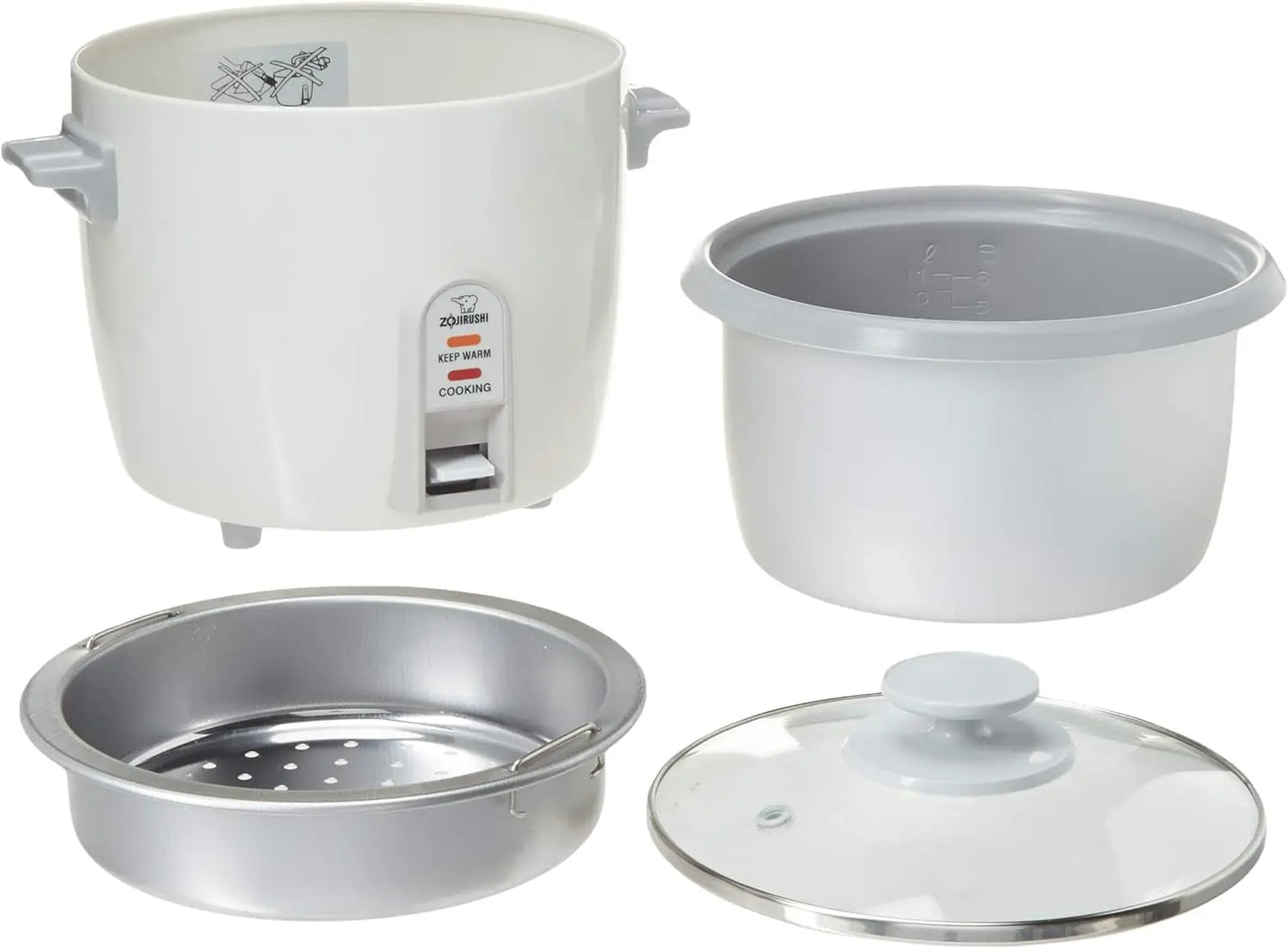 XMSJ Electric Rice Cooker for Home Use and Nonstick Pot