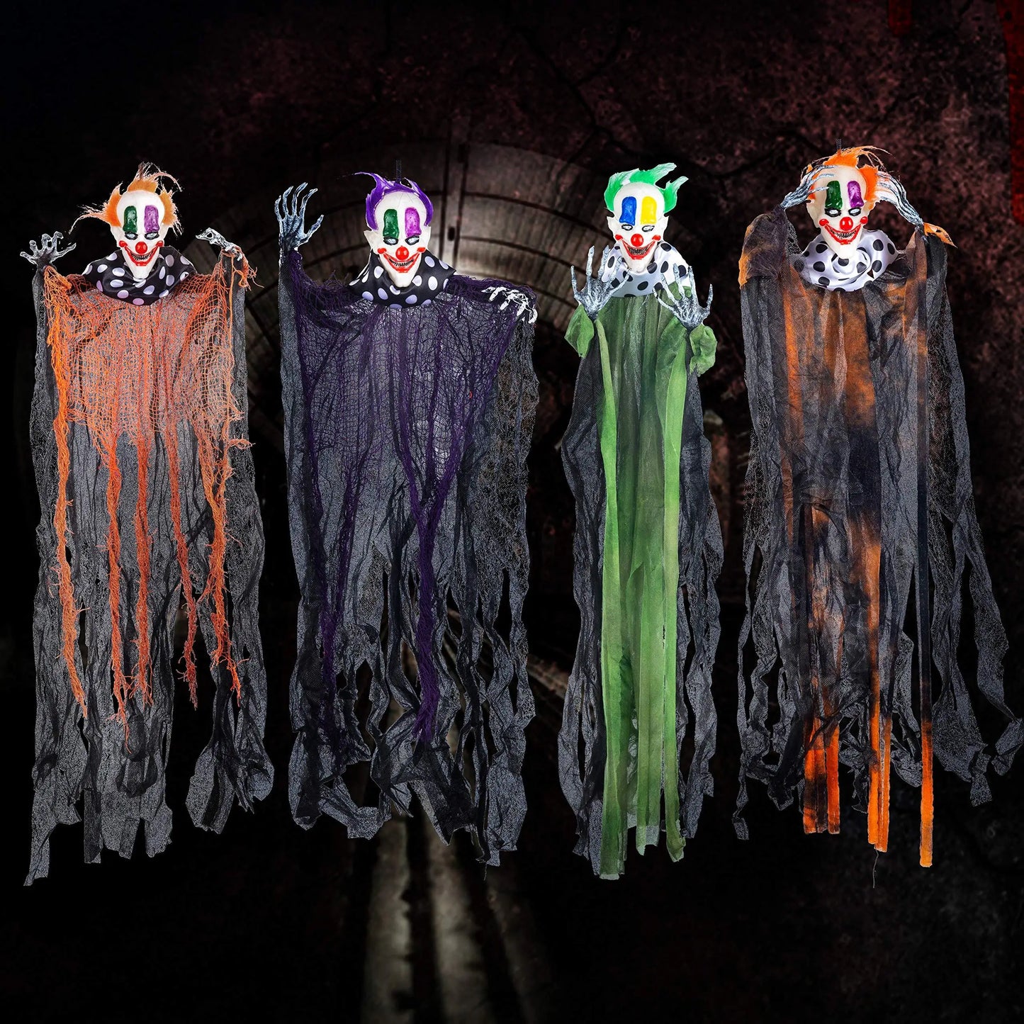 Hanging Clown Halloween Outdoor Garden Decorative Props