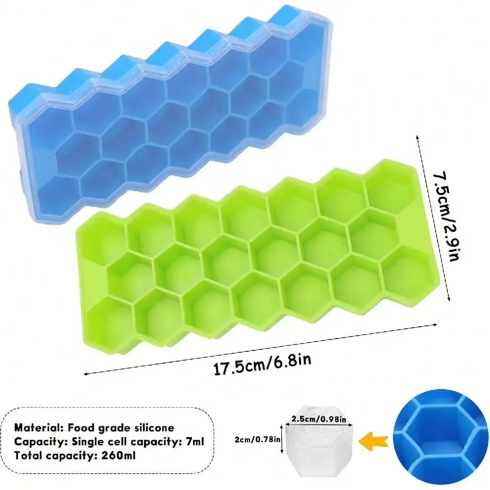 Honeycomb 20 Compartment Silicone Ice Cube Tray Reusable