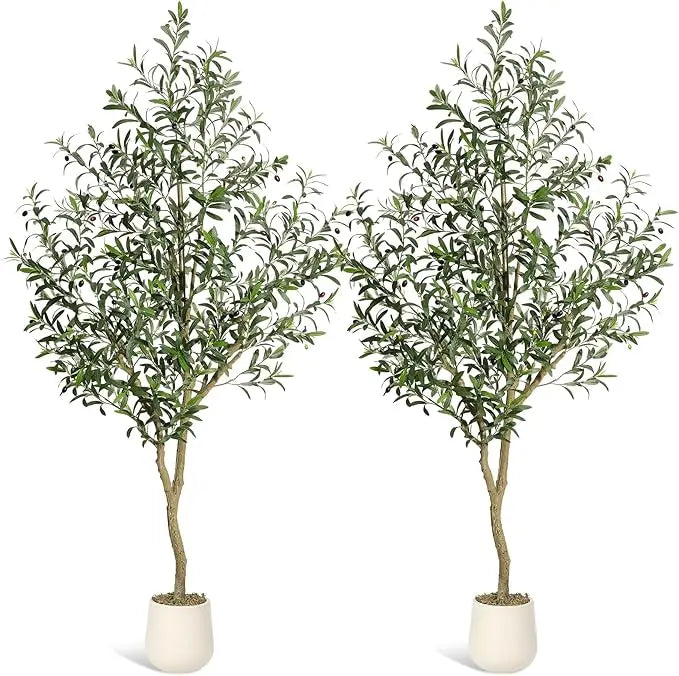 HiMISS Olive Trees Artificial Indoor Potted Plant For Home Decor
