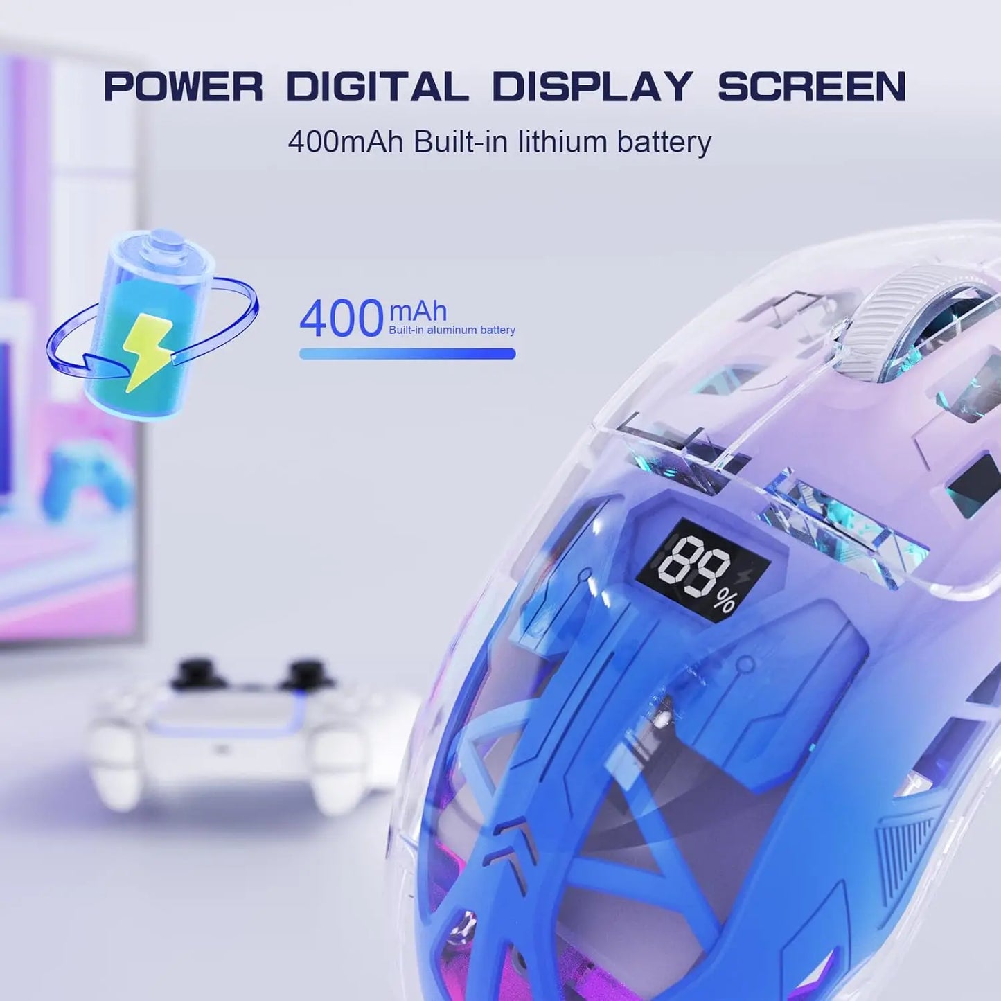 Attack Shark A2 Wireless Gaming Mouse BT5.0 2.4G PixArt 3212