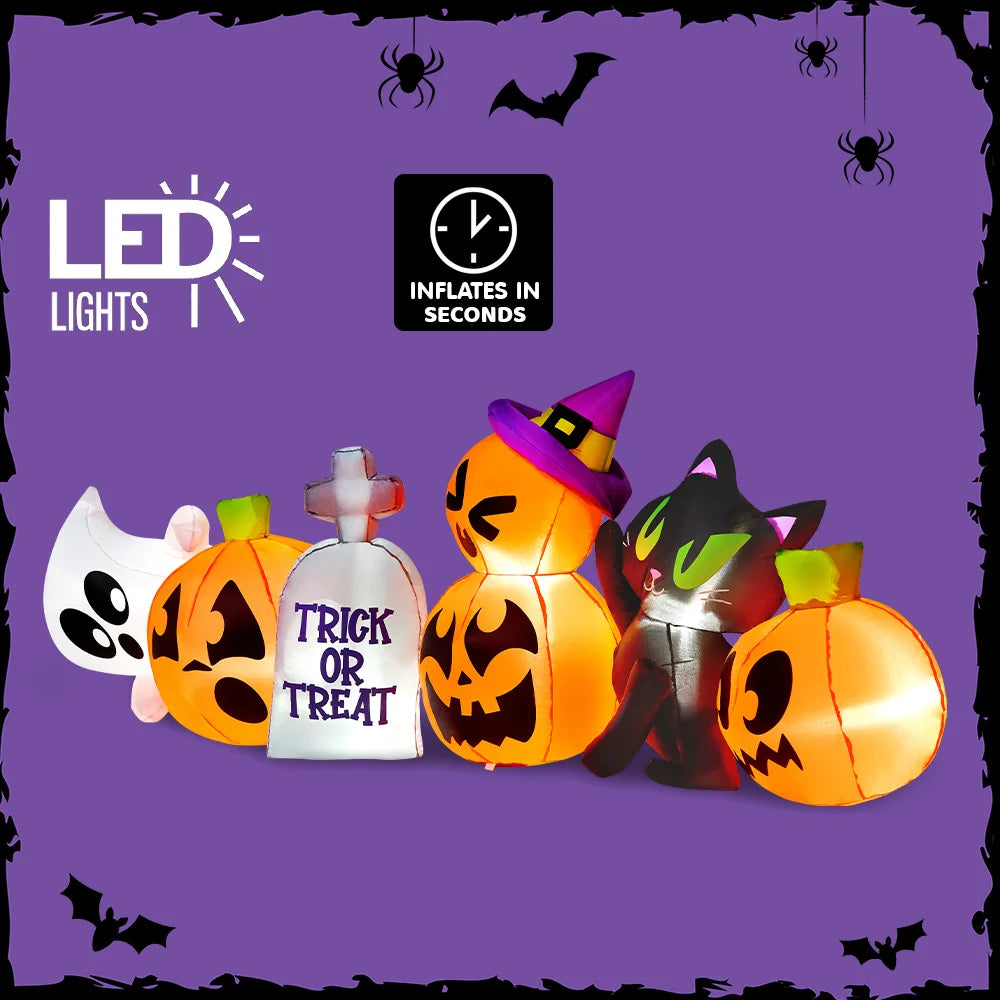 Outdoor Halloween Inflatables With LED Lights For Yard And Lawn Decoration