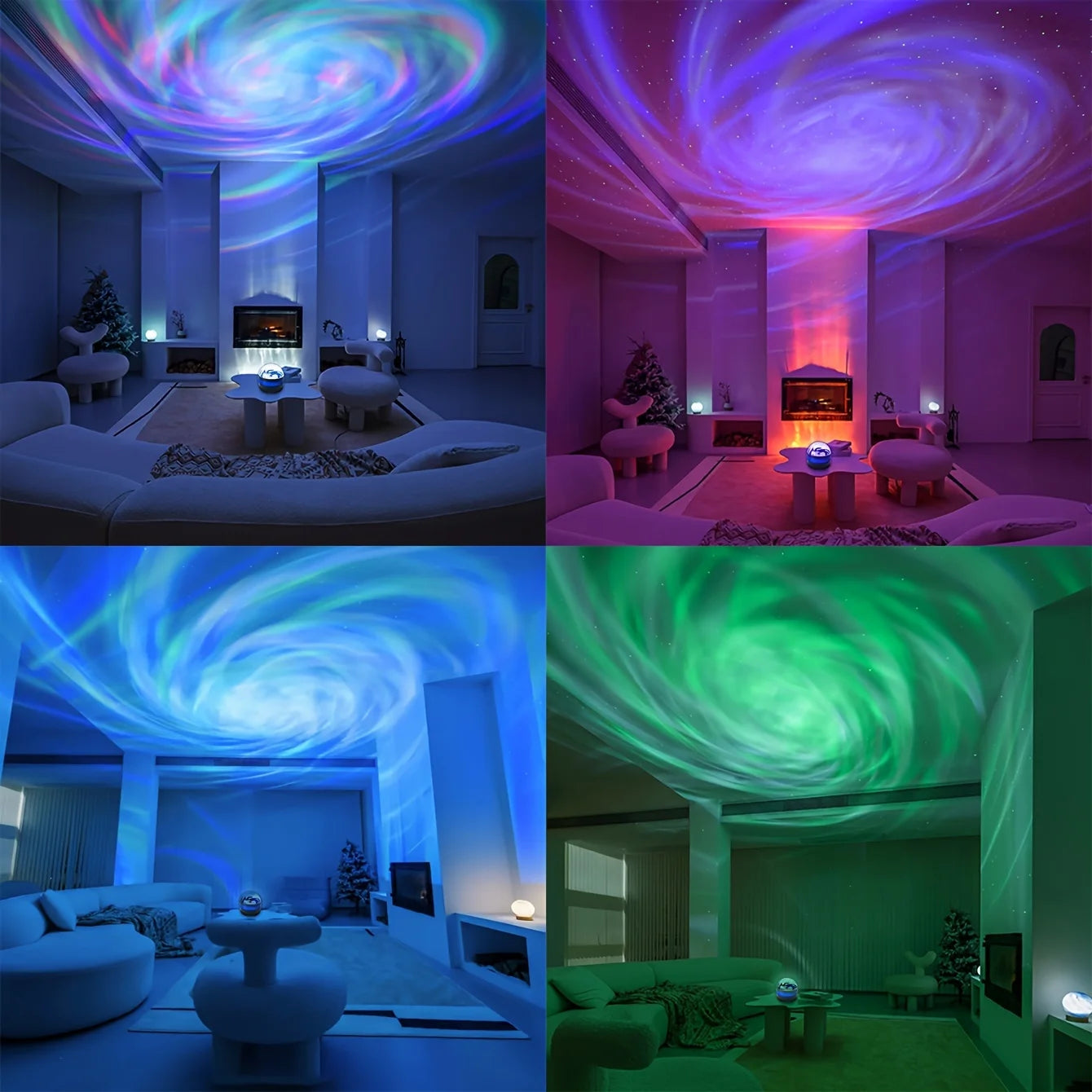 LED Galaxy Night Light Projector With Remote Control And 7 Modes