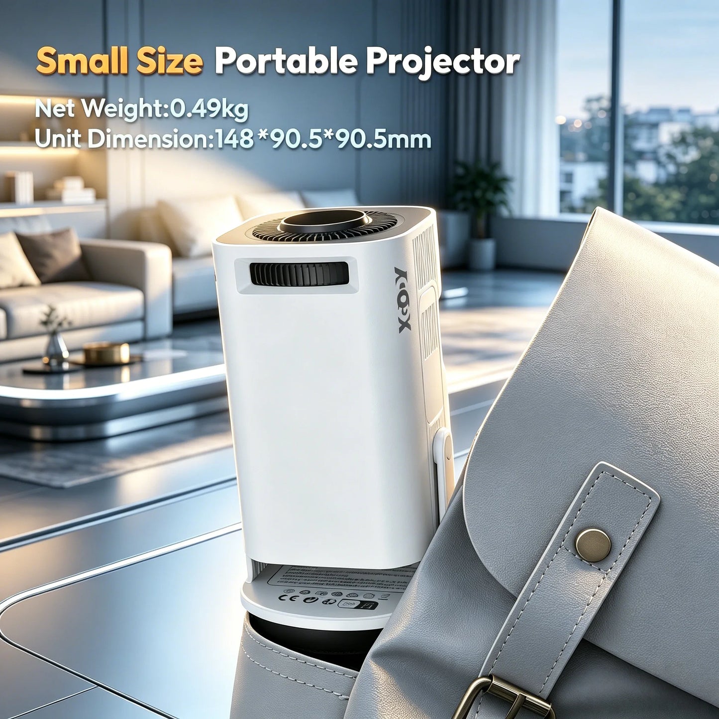 XGODY 4K LED Projector 12000 Lumens Brightness WiFi 6