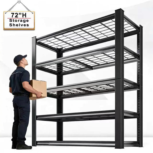 Adjustable Metal Double Layer Column Shelving Rack For Warehouse