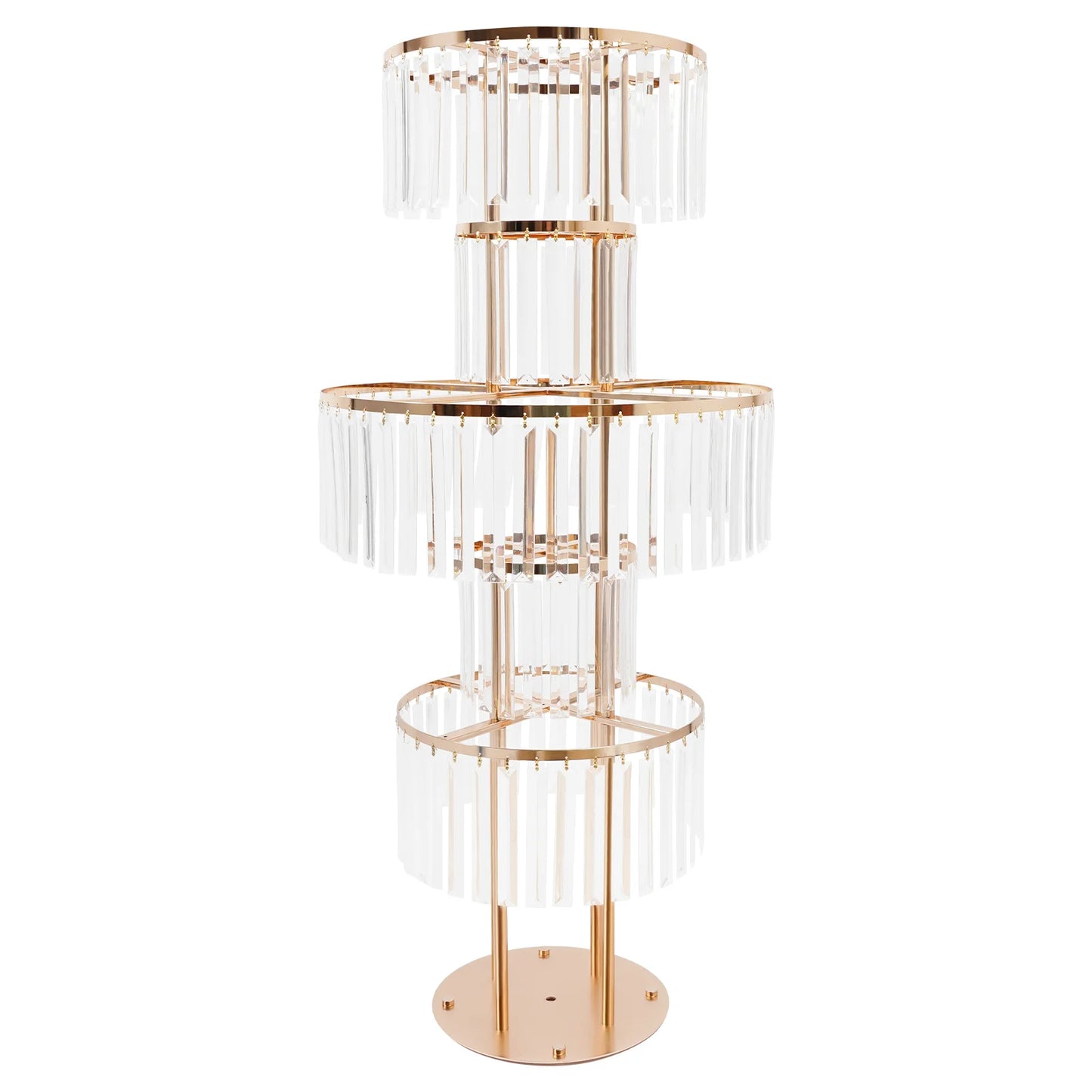 5 Tier Wedding Centerpiece Stand Acrylic Flower Vase With Hanging