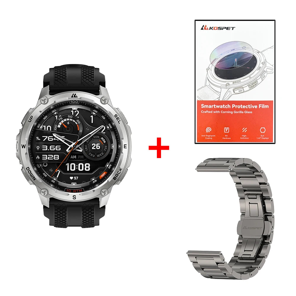 KOSPET Tank T4 Smartwatch With GPS And Heart Rate Tracking